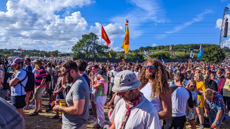 Pyramid stage when Elbow were playing