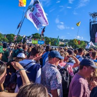 Pyramid stage when Elbow were playing