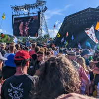 Pyramid stage when Elbow were playing