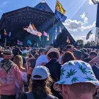 Pyramid stage when Elbow were playing