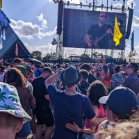 Pyramid stage when Elbow were playing