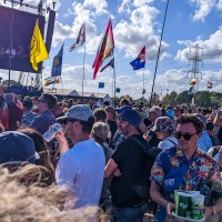 Pyramid stage when Elbow were playing