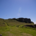 Paragliders over Pleinmont