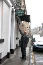 Ravi Kanbur standing outside the Oxford bar in Edinburgh