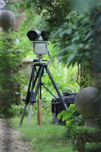 Tony Blair's spy camera, monitoring who enters by the back gate.