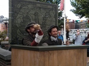 The Julius Caesar puppet show. 
