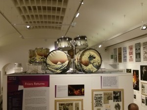 Pink Floyd drum set at Friars Club