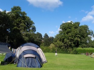 Campsite in Edinburgh. Our Tent.