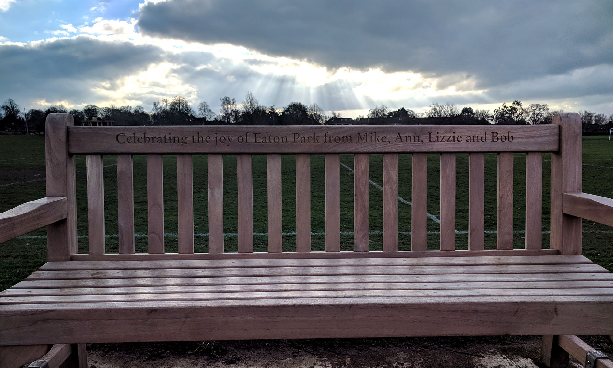 Park Bench in Eaton Park, Norwich