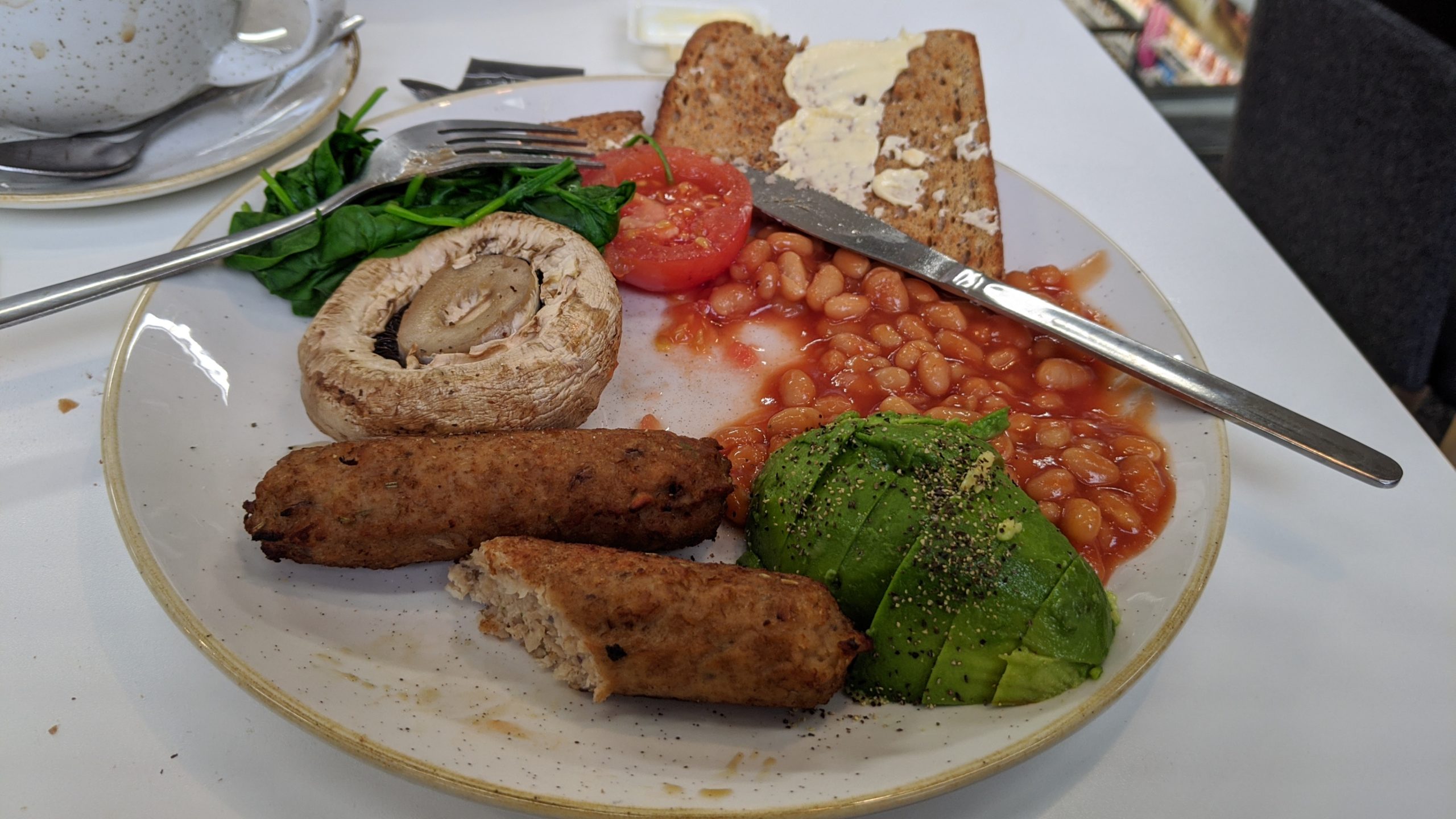 Tesco Vegan breakfast.