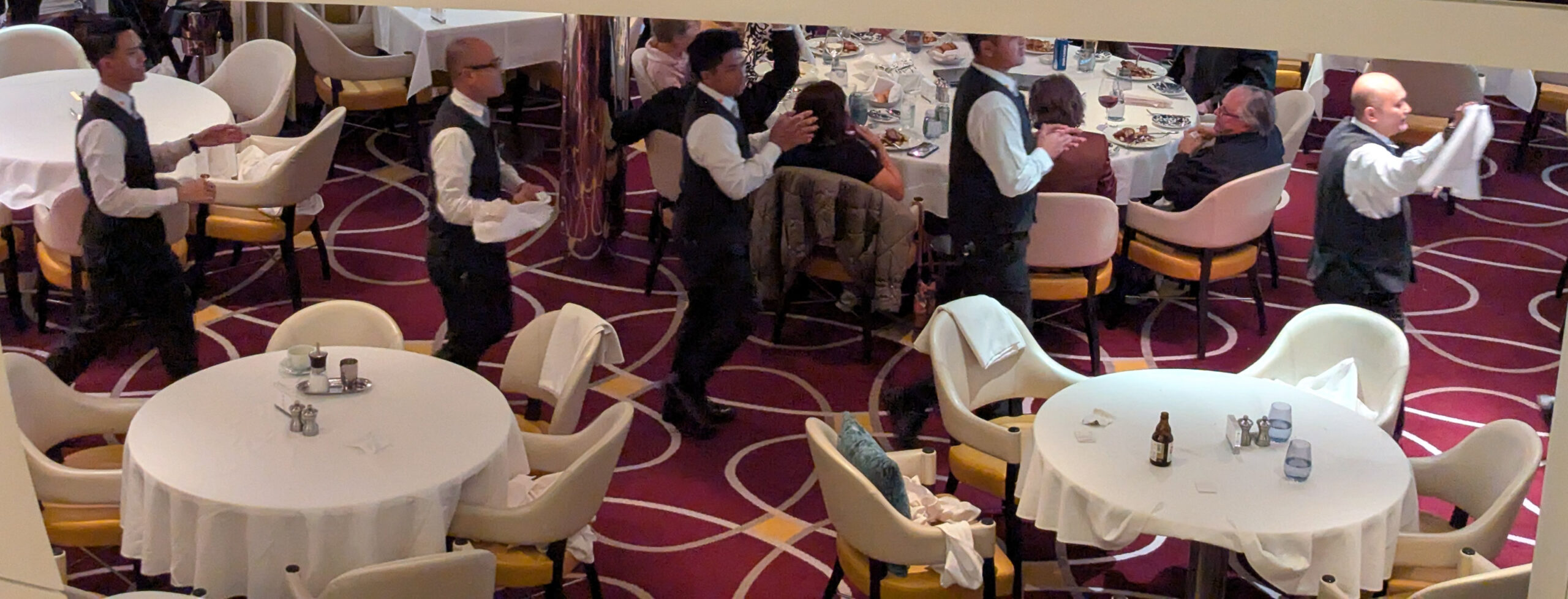 Koningsdam dining room waiters