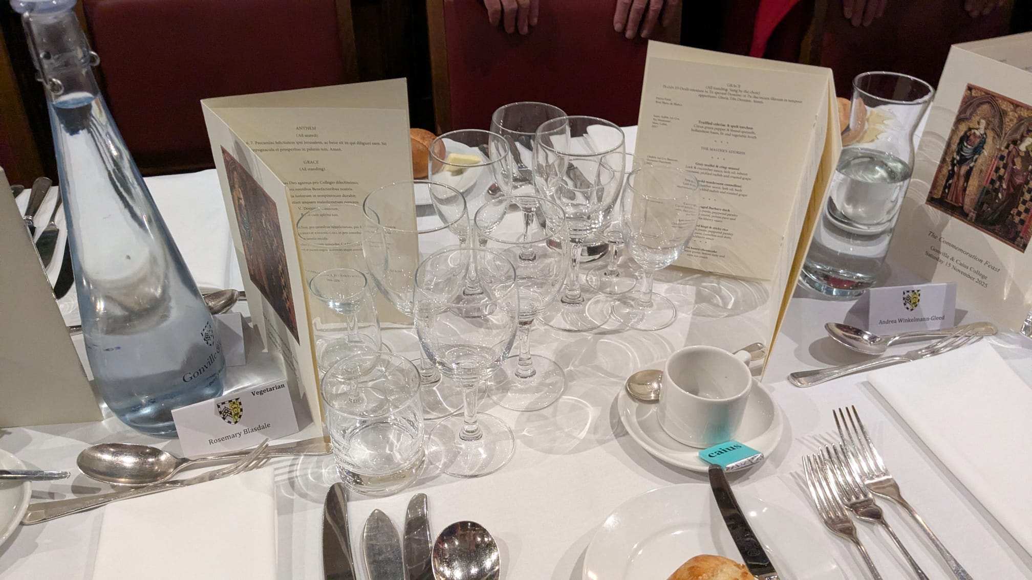 Gonville and Caius Dinner